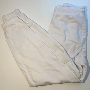 zara white sweatpants (size s)